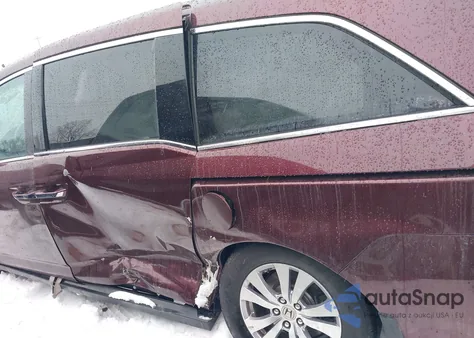 2014 Honda Odyssey Ex z USA, uszkodzony, nr VIN 5FNRL5H45EB073506